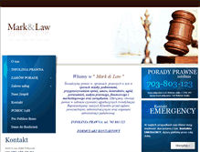 Tablet Screenshot of marklaw.pl